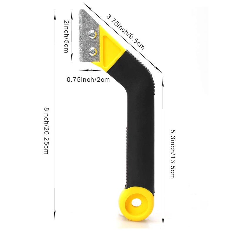 Coitak Tile Grout Saw Angled Grout Saw with 3 Pieces Extra Blades Replacement, Grout Removal Tool for Tile Cleaning - Image 2